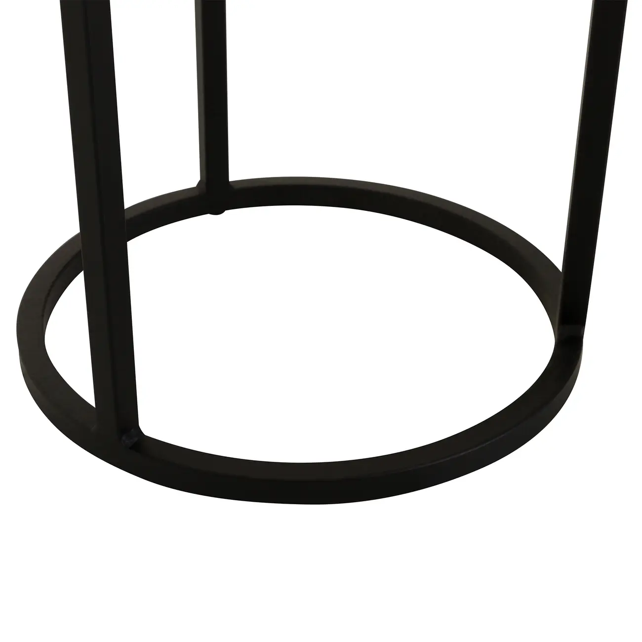STABIL MESA LATERAL ALTA REDONDA 30 CM - PRETO/PRETO - Foto 4