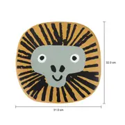LUGAR AMERICANO 32 CM X 31 CM BICHARADA - PRETO/AMARELO - Foto 5