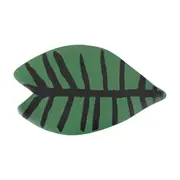 LUGAR AMERICANO 50 CM X 30 CM BICHARADA FOLHA - PRETO/VERDE - Foto 1