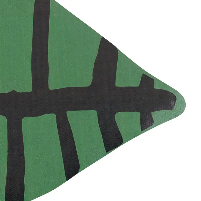 LUGAR AMERICANO 50 CM X 30 CM BICHARADA FOLHA - PRETO/VERDE - Foto 2