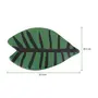 LUGAR AMERICANO 50 CM X 30 CM BICHARADA FOLHA - PRETO/VERDE - Foto 5