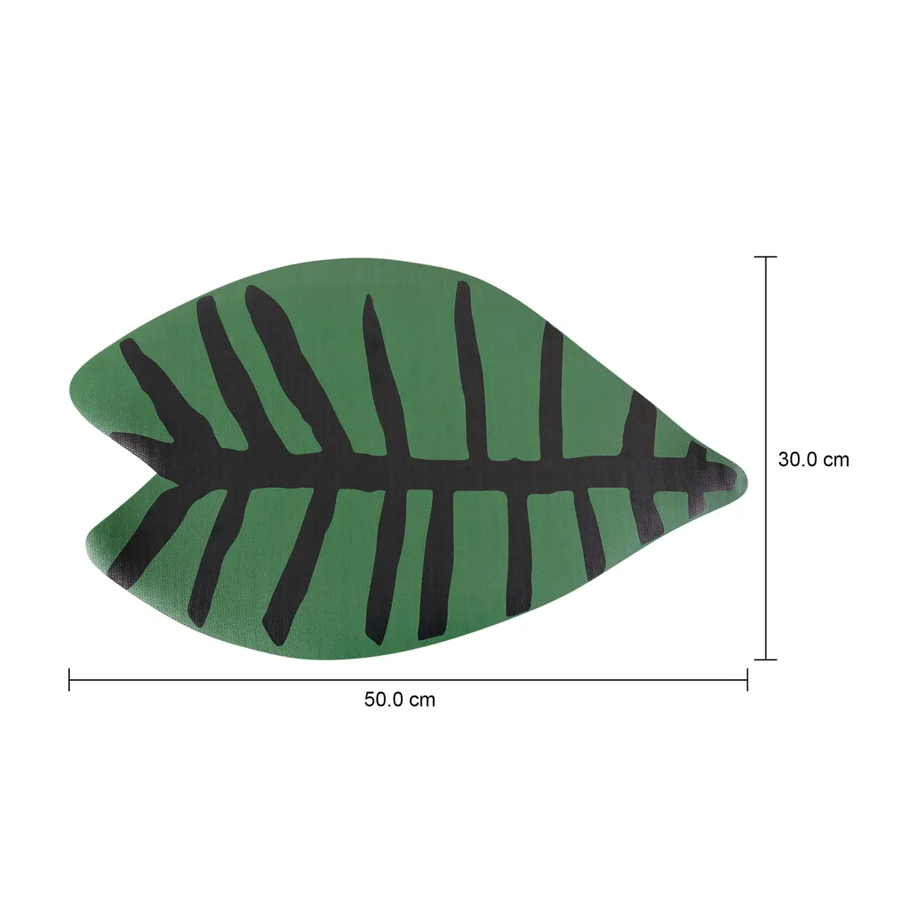 LUGAR AMERICANO 50 CM X 30 CM BICHARADA FOLHA - PRETO/VERDE - Foto 5