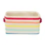 CESTO 16 CM X 28 CM X 20 CM ARCA-ÍRIS - BEGE/CORES CALEIDOCOLOR - Foto 1