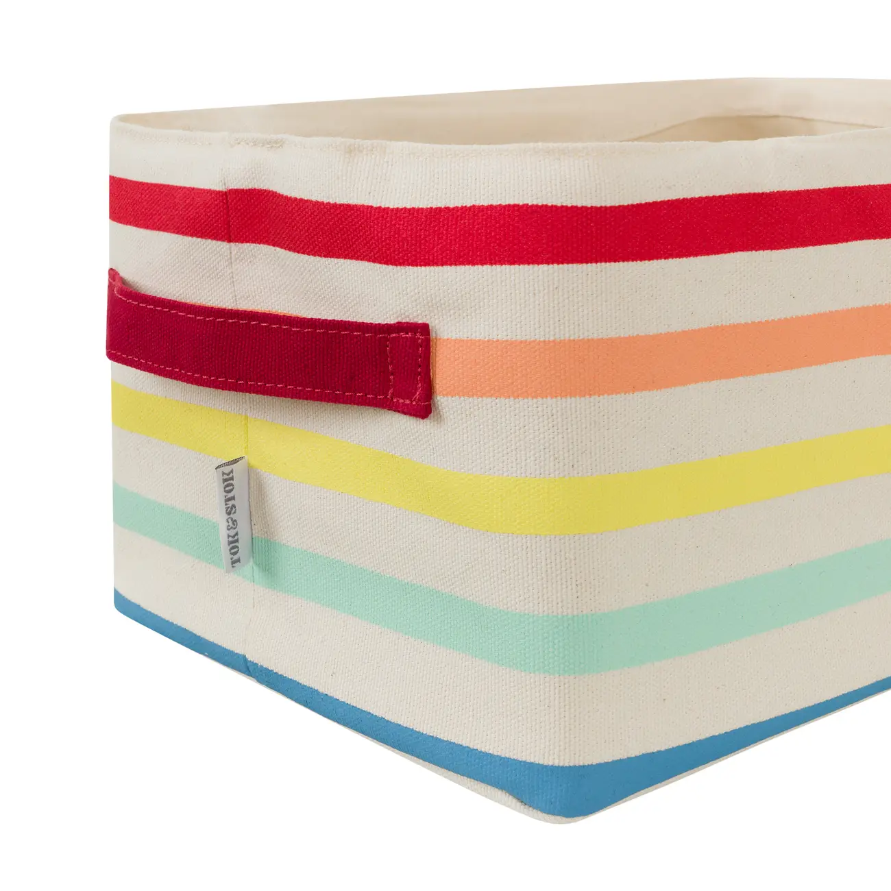 CESTO 16 CM X 28 CM X 20 CM ARCA-ÍRIS - BEGE/CORES CALEIDOCOLOR - Foto 4