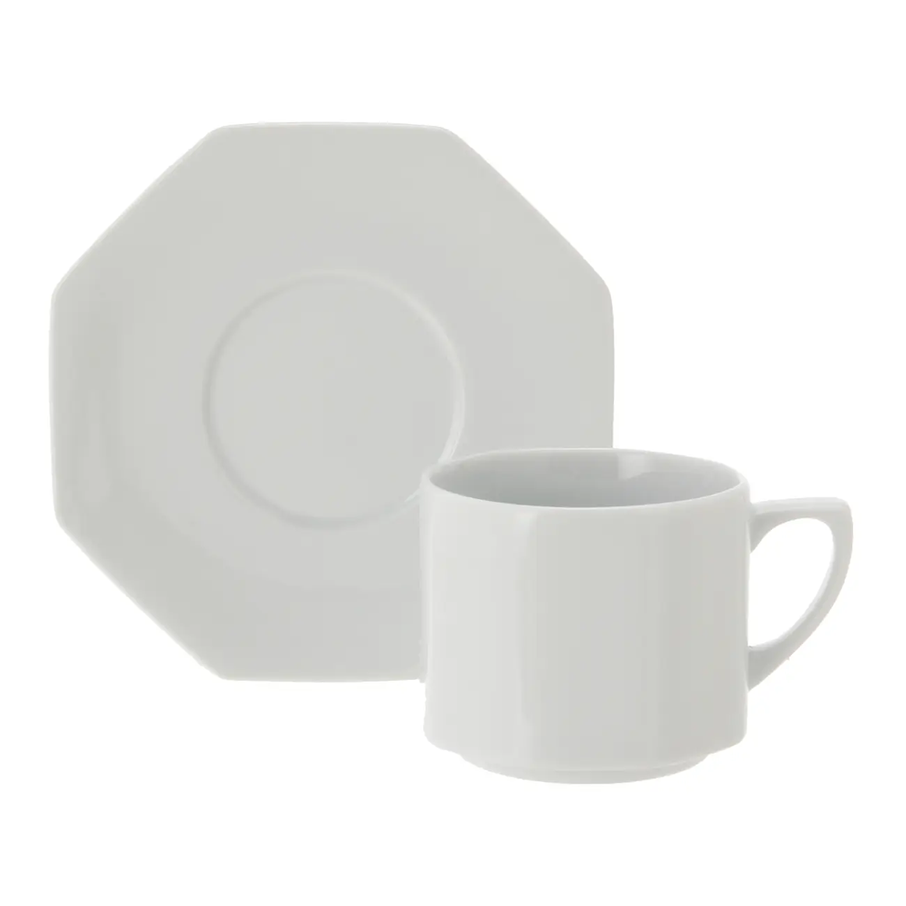 XÍCARA CHÁ 200 ML OCTAGON - BRANCO - Foto 1