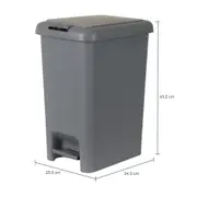 LIXEIRA COM PEDAL 10 L CLICK K - KONKRET - Foto 11