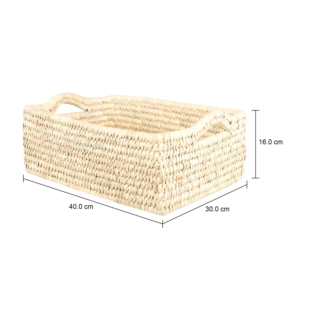 SUAPE CESTO C/ ALÇA 16 CM X 40 CM X 30 CM VRD - FIBRA NATURAL - Foto 8