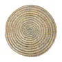 LUGAR AMERICANO 35 CM ESPIRAL GYRE - FIBRA NATURAL/CINZA CLARO - Foto 1
