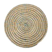 LUGAR AMERICANO 35 CM ESPIRAL GYRE - FIBRA NATURAL/CINZA CLARO - Foto 3
