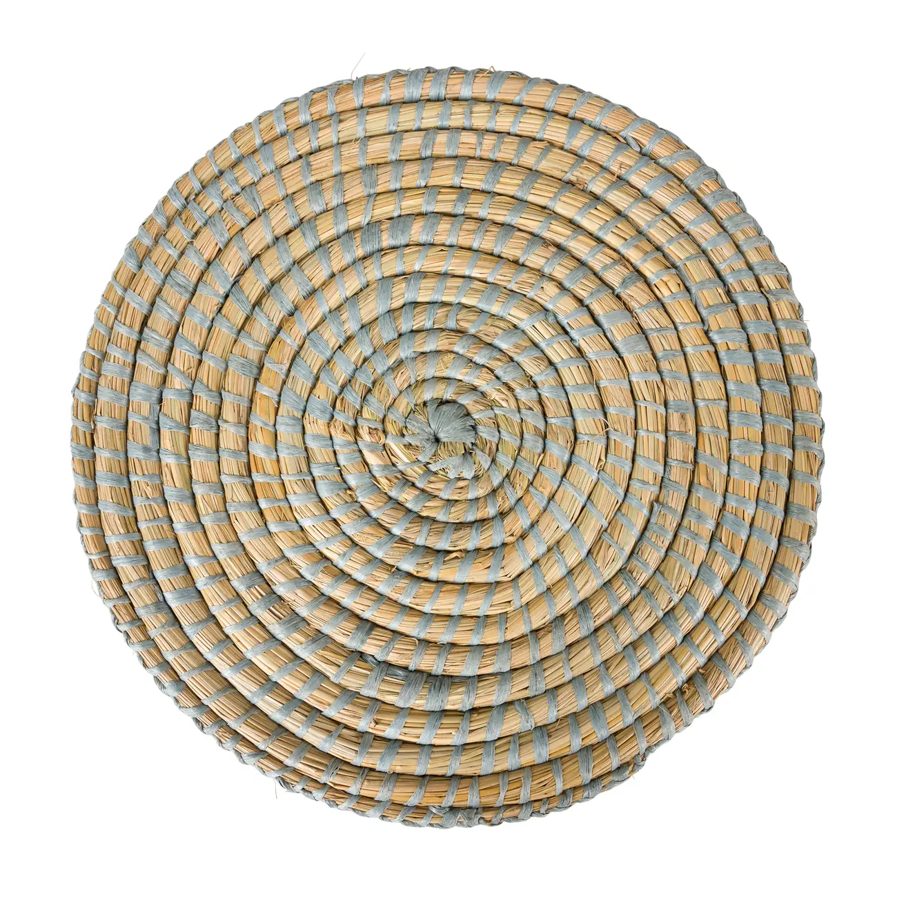 LUGAR AMERICANO 35 CM ESPIRAL GYRE - FIBRA NATURAL/CINZA CLARO - Foto 3