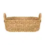 CESTO COM ALÇAS RETANGULAR 12 CM X 25 CM X 38 CM SANSU - FIBRA NATURAL - Foto 1