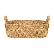 CESTO COM ALÇAS RETANGULAR 12 CM X 25 CM X 38 CM SANSU - FIBRA NATURAL - Foto 1