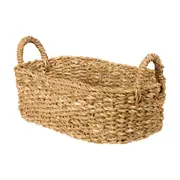 CESTO COM ALÇAS RETANGULAR 12 CM X 25 CM X 38 CM SANSU - FIBRA NATURAL - Foto 2