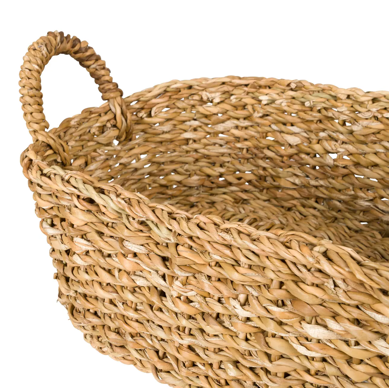 CESTO COM ALÇAS RETANGULAR 12 CM X 25 CM X 38 CM SANSU - FIBRA NATURAL - Foto 4