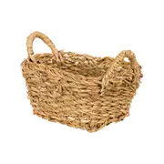 CESTO RETANGULAR COM ALÇAS A 8 CM X 18 CM X 12 CM NATURE - FIBRA NATURAL - Foto 2