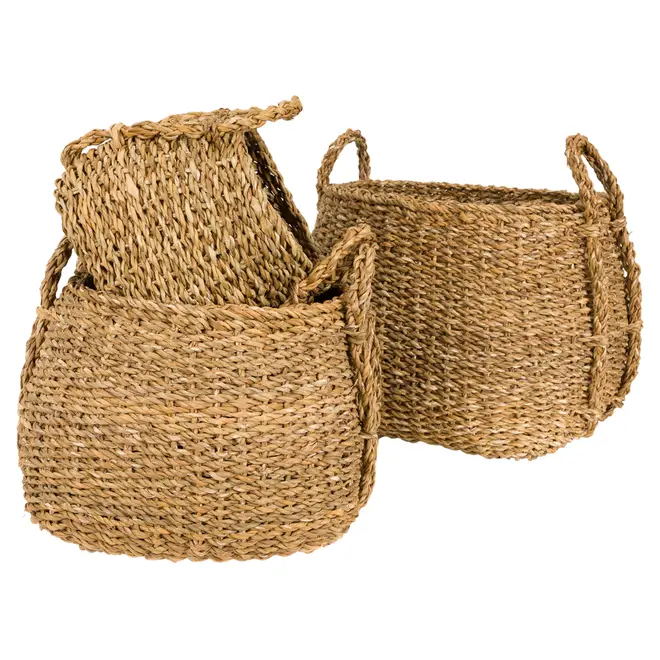 CESTO RETANGULAR 36 CM X 34 CM X 28 CM NIKITA - FIBRA NATURAL - Foto 6