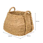 CESTO RETANGULAR 24 CM X 26 CM X 26 CM NIKITA - FIBRA NATURAL - Foto 8