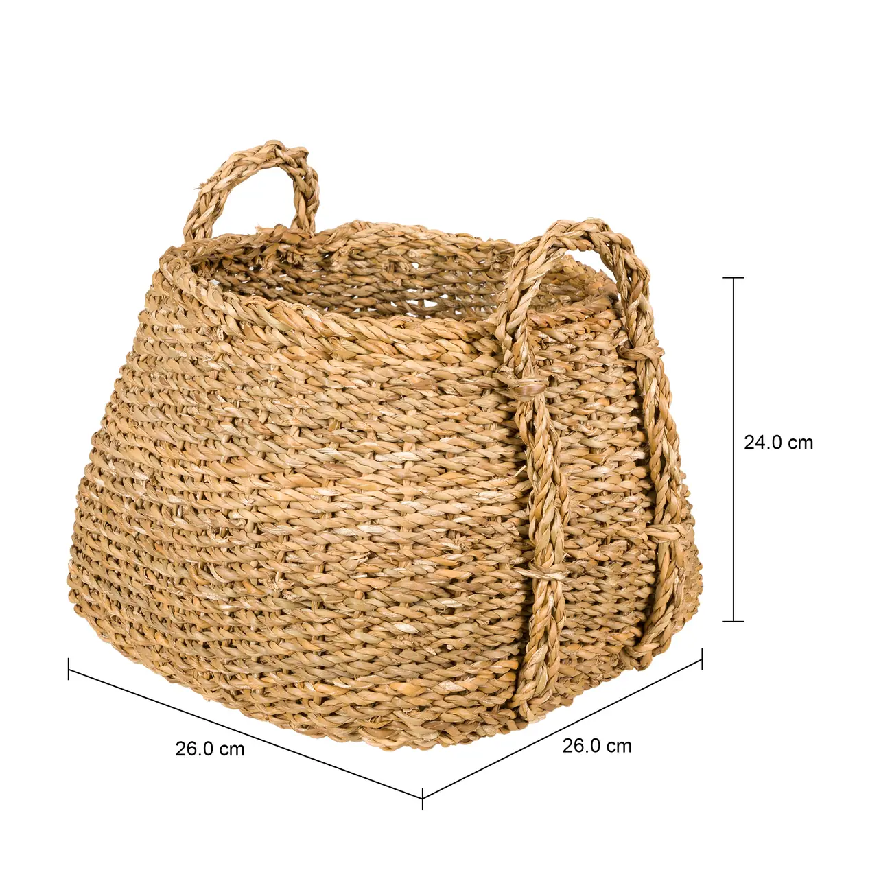 CESTO RETANGULAR 24 CM X 26 CM X 26 CM NIKITA - FIBRA NATURAL - Foto 8