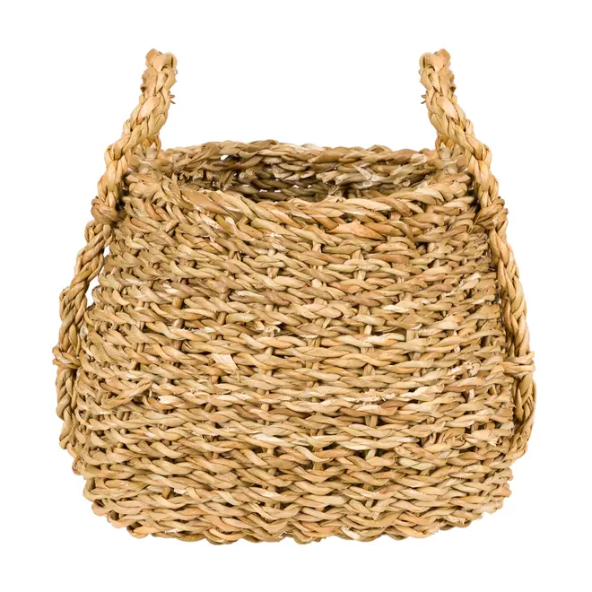 CESTO QUADRADO 21 CM X 18 CM X 19 CM NIKITA - FIBRA NATURAL - Foto 1