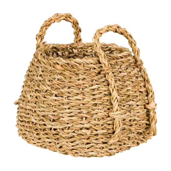 CESTO QUADRADO 21 CM X 18 CM X 19 CM NIKITA - FIBRA NATURAL - Foto 2