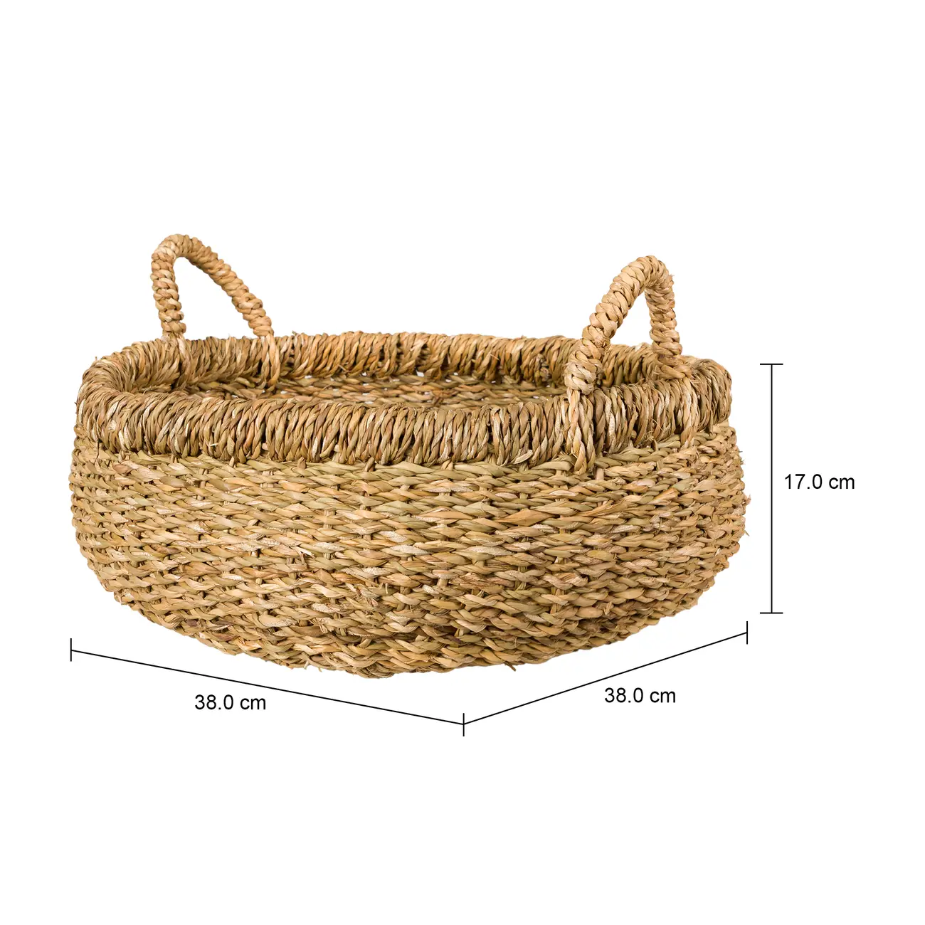 CESTO 17 CM X 38 CM X 38 CM NIKITA - FIBRA NATURAL - Foto 5