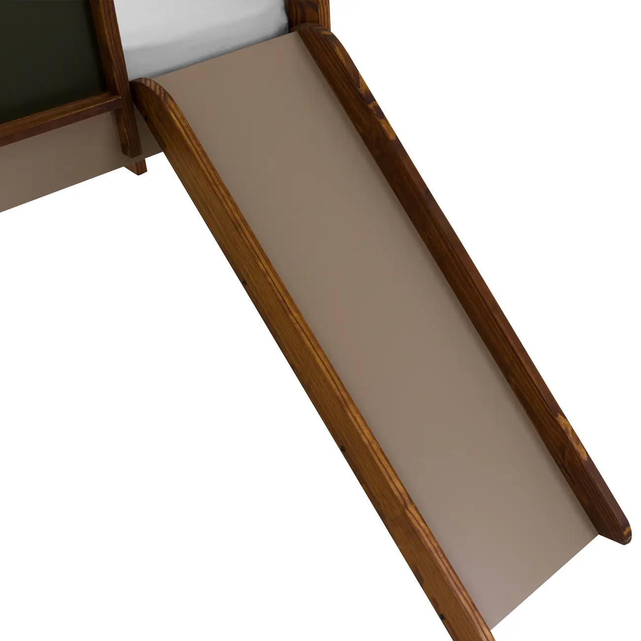 CAMA DE SOLTEIRO COM ESCORREGADOR E ESCALADA 78 CM GARATUJA - CAMELO/MUSGO - Foto 5
