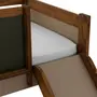 CAMA DE SOLTEIRO COM ESCORREGADOR E ESCALADA 78 CM GARATUJA - CAMELO/MUSGO - Foto 6