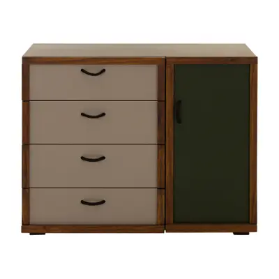 CÔMODA INFANTIL 4 GAVETAS/1 PORTA 1,02 M X 48 CM GARATUJA