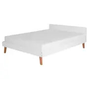 CAMA DE CASAL 1,38 M LIN - BRANCO/NOZES - Foto 1