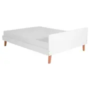 CAMA DE CASAL 1,38 M LIN - BRANCO/NOZES - Foto 3