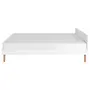 CAMA DE CASAL 1,38 M LIN - BRANCO/NOZES - Foto 4