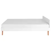 CAMA DE CASAL 1,38 M LIN - BRANCO/NOZES - Foto 4
