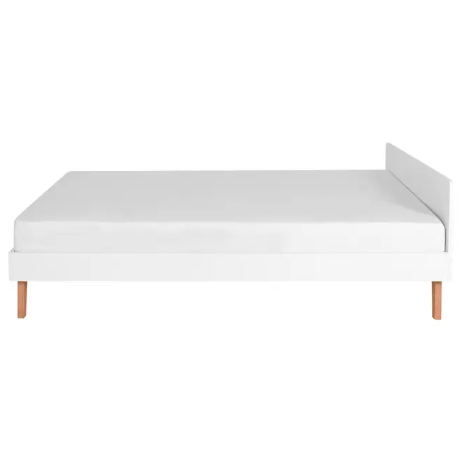 CAMA DE CASAL 1,38 M LIN - BRANCO/NOZES - Foto 4