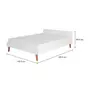 CAMA DE CASAL 1,38 M LIN - BRANCO/NOZES - Foto 7