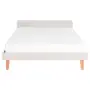 CAMA DE CASAL 1,38 M LIN - BEGE/NOZES - Foto 2