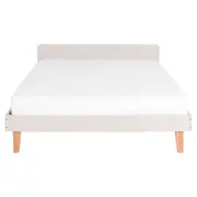 CAMA DE CASAL 1,38 M LIN - BEGE/NOZES - Foto 2