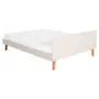 CAMA DE CASAL 1,38 M LIN - BEGE/NOZES - Foto 3