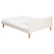CAMA DE CASAL 1,38 M LIN - BEGE/NOZES - Foto 3