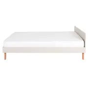 CAMA DE CASAL 1,38 M LIN - BEGE/NOZES - Foto 4