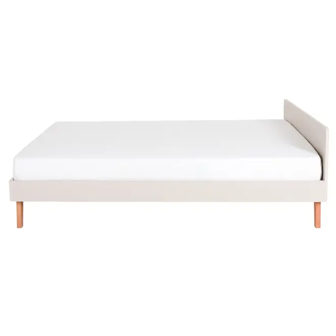 CAMA DE CASAL 1,38 M LIN - BEGE/NOZES - Foto 4