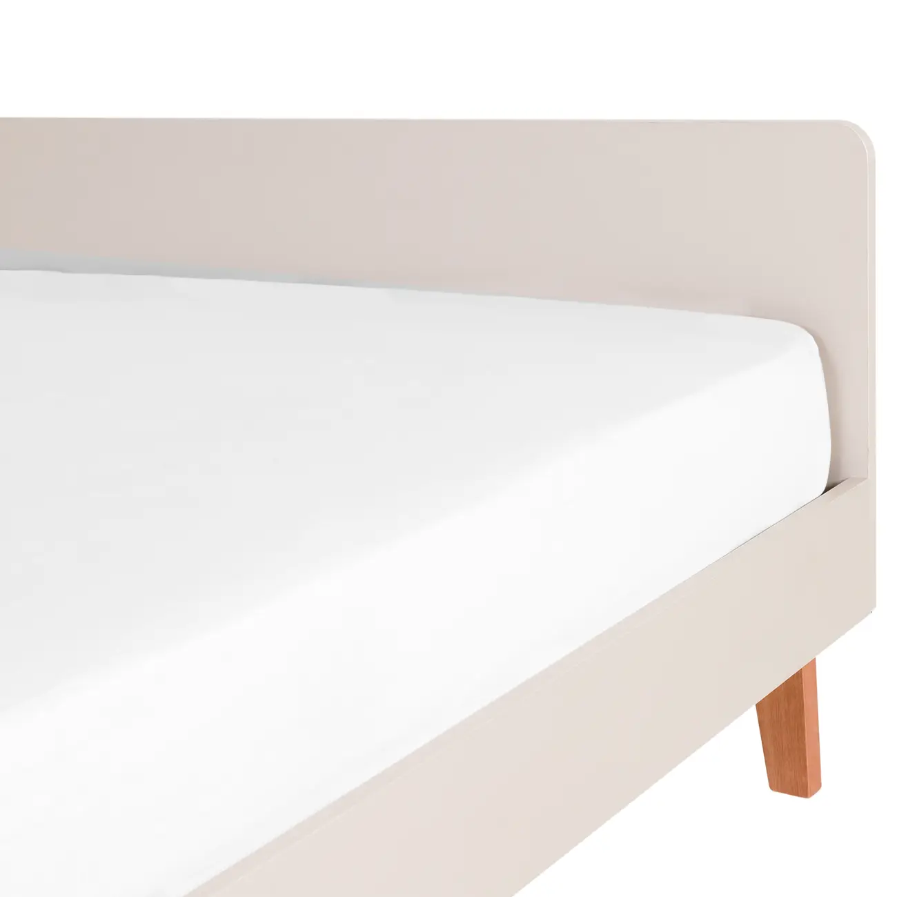 CAMA DE CASAL 1,38 M LIN - BEGE/NOZES - Foto 6