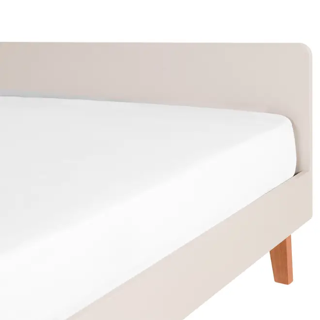 CAMA DE CASAL 1,38 M LIN - BEGE/NOZES - Foto 6