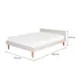 CAMA DE CASAL 1,38 M LIN - BEGE/NOZES - Foto 7