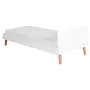 CAMA DE SOLTEIRO 88 CM LIN - BRANCO/NOZES - Foto 3