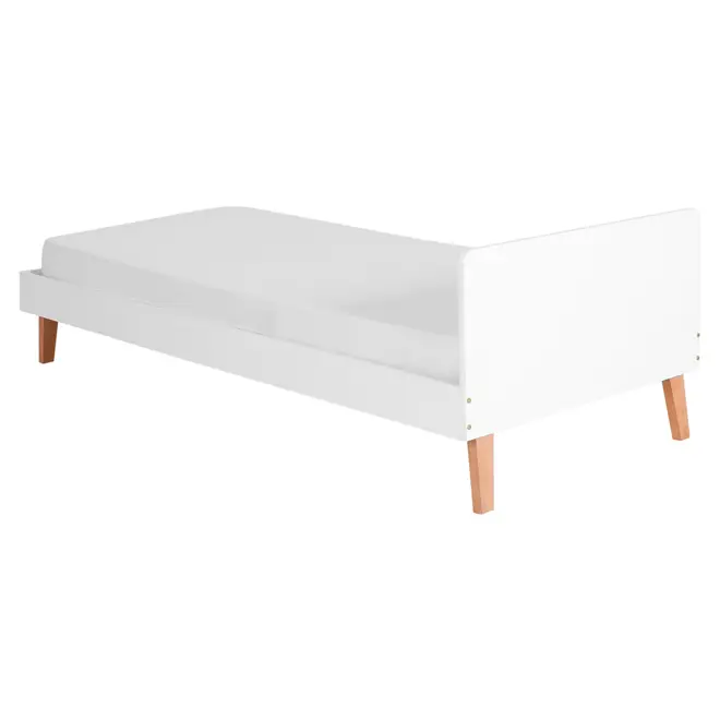 CAMA DE SOLTEIRO 88 CM LIN - BRANCO/NOZES - Foto 3
