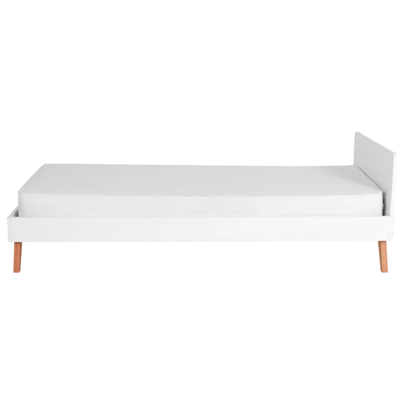 CAMA DE SOLTEIRO 88 CM LIN - BRANCO/NOZES - Foto 4
