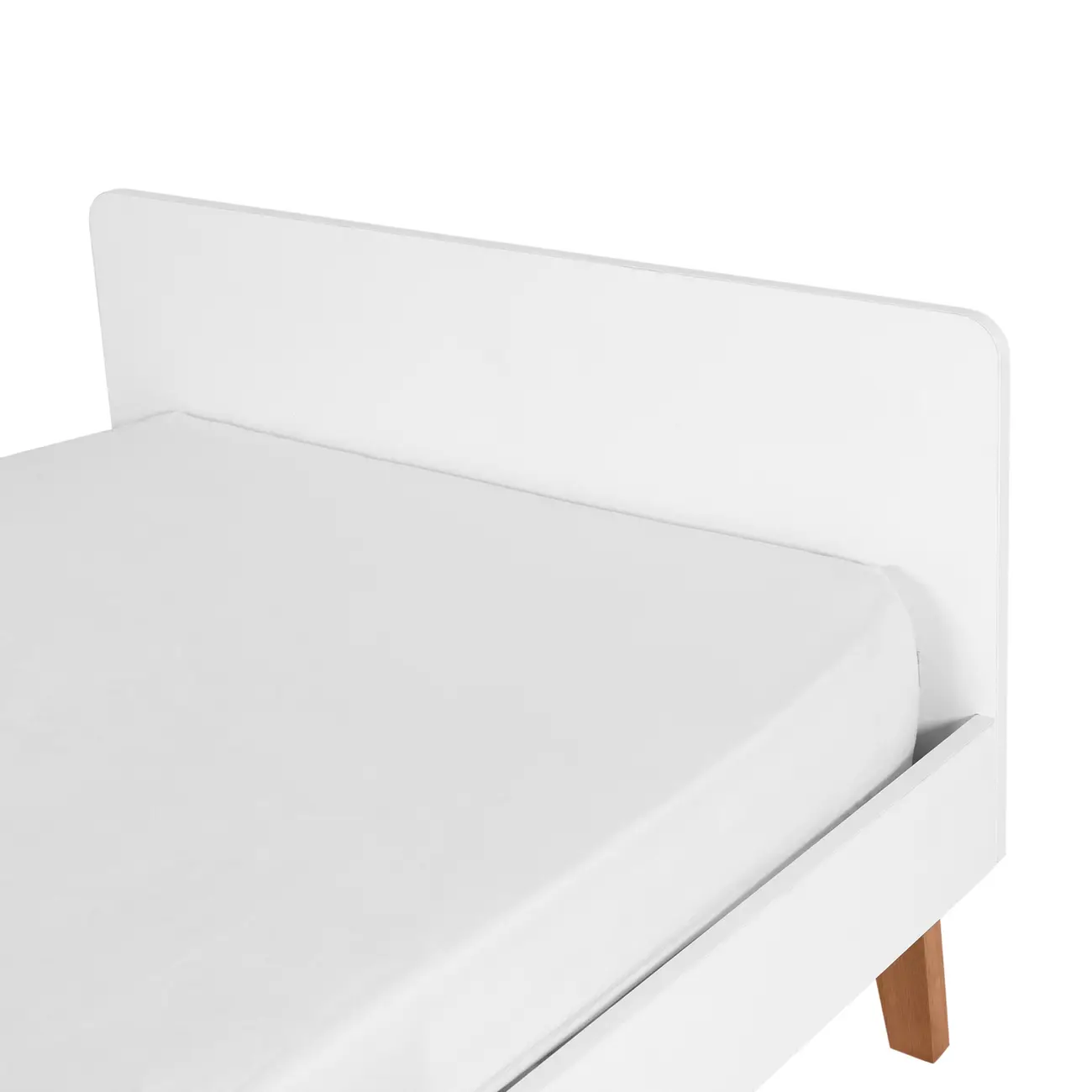 CAMA DE SOLTEIRO 88 CM LIN - BRANCO/NOZES - Foto 6