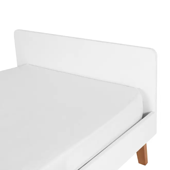 CAMA DE SOLTEIRO 88 CM LIN - BRANCO/NOZES - Foto 6