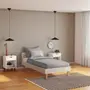 CAMA DE SOLTEIRO 88 CM LIN - BEGE/NOZES - Foto 8