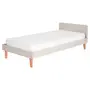 CAMA DE SOLTEIRO 88 CM LIN - BEGE/NOZES - Foto 1